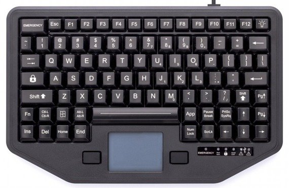 iKey® IK-88-TP-USB wzmocniona klawiatura mechaniczna z panelem dotykowym